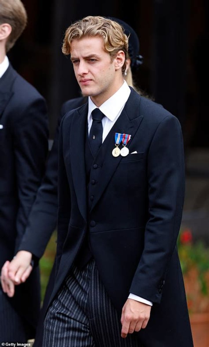Alexander Ogilvy (pictured), 25, is the grandson of the Queen's cousin, Princess Alexandra, and therefore 57th in line to the throne