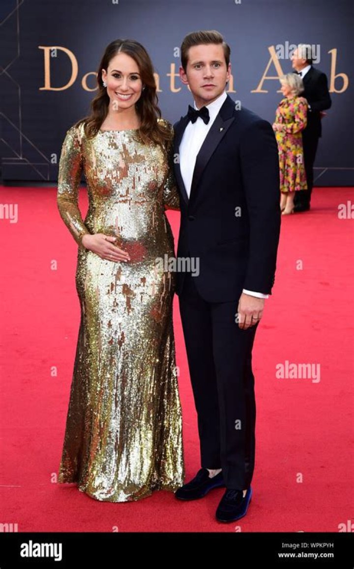 Allen Leech and Jessica Blair Herman at the Downton Abbey: A New Era New York premiere