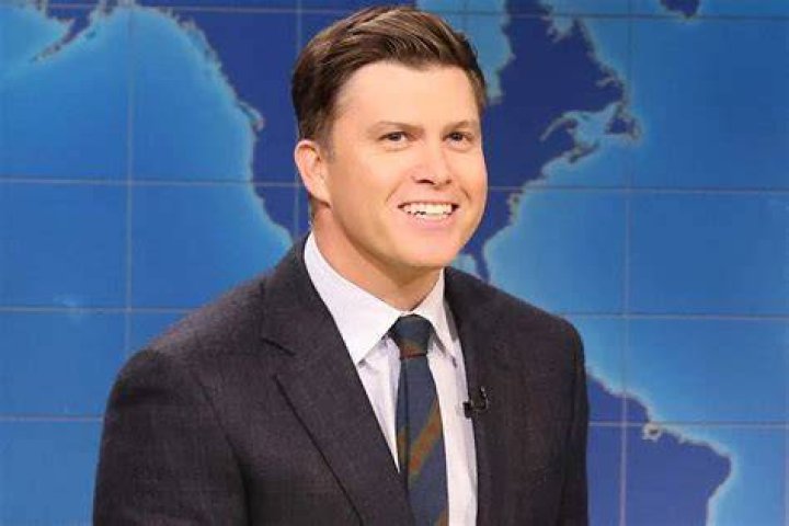 Anchor Colin Jost during the SNL Weekend Update on Saturday, October 31, 2020 | Source: Getty Images
