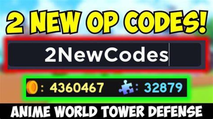 Anime World Tower Defense Codes August 2023