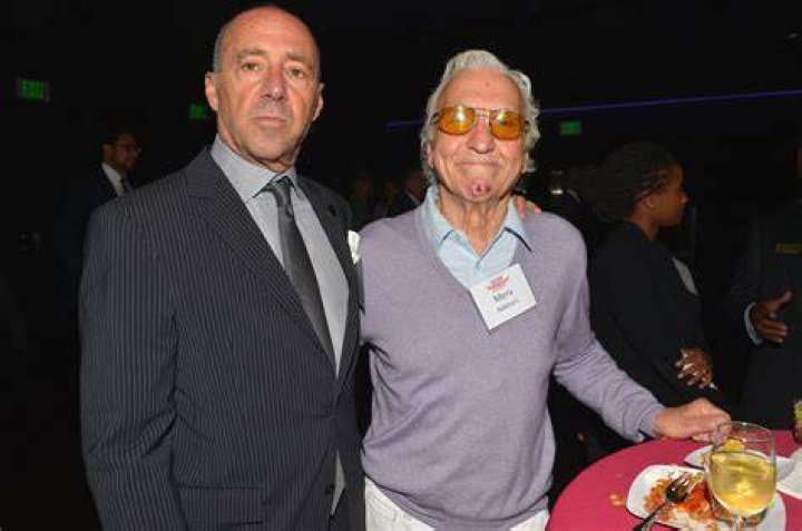 Bob Beitcher and Merv Adelson at the Unsung Heroe Awards at Club Nokia on October 9, 2013 in Los Angeles, California. | Source: Getty Images