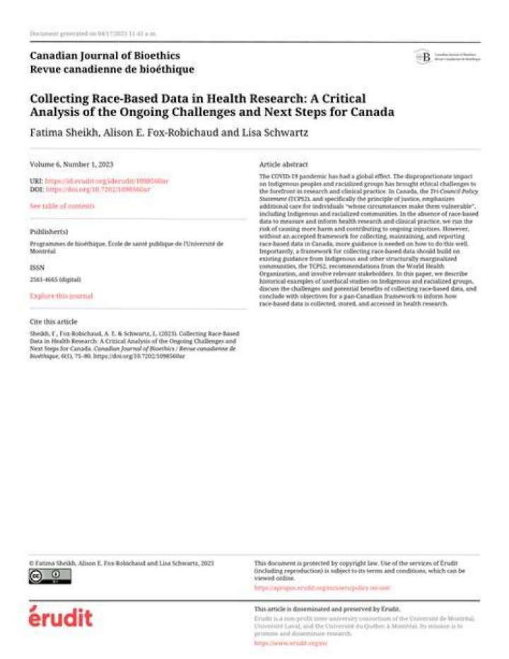 Canada race based data coronavirus Archives