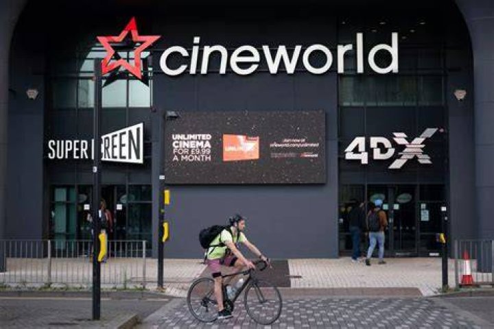 Cineworld has said it has cancelled all showings of the film nationwide 'to ensure the safety of our staff and customers'. Pictured: A crowd of protesters gathered outside the Cineworld in Birmingham on Sunday, June 5, to protest the film's release