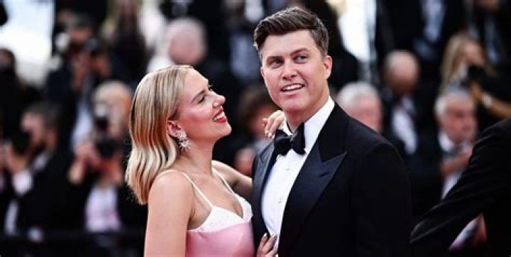 Colin Jost and Scarlett Johansson attend the 35th Annual American Cinematheque Awards Honoring Scarlett Johansson at The Beverly Hilton on November 18, 2021, in Beverly Hills, California. Source: Getty Images