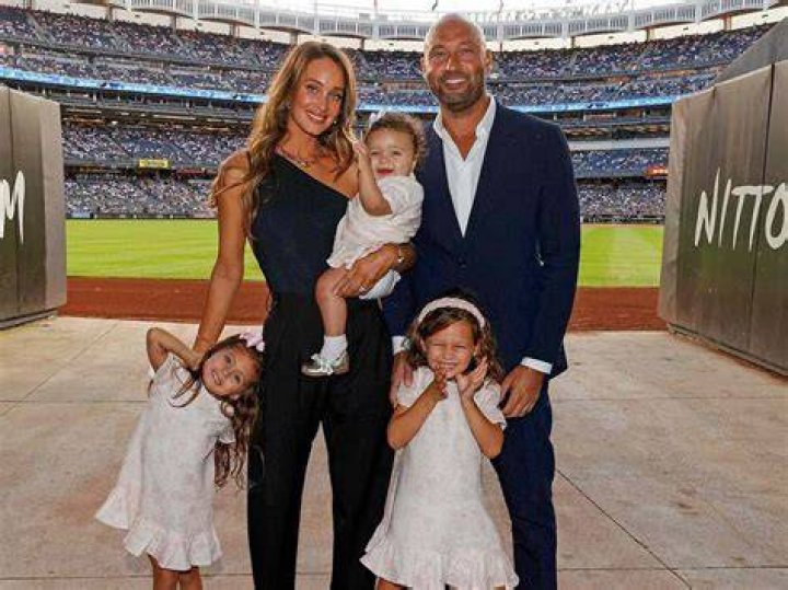 Derek Jeter and his daughter Story at the Yankee Stadium in September 2022, in New York City. | Source: Getty Images