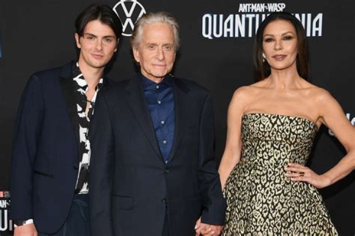 Dylan Michael Douglas, Catherine Zeta-Jones and Carys Zeta Douglas attend The Royal Welsh College of Music & Drama 2019 Gala at The Rainbow Room on March 1, 2019 in New York City | Source: Getty Images