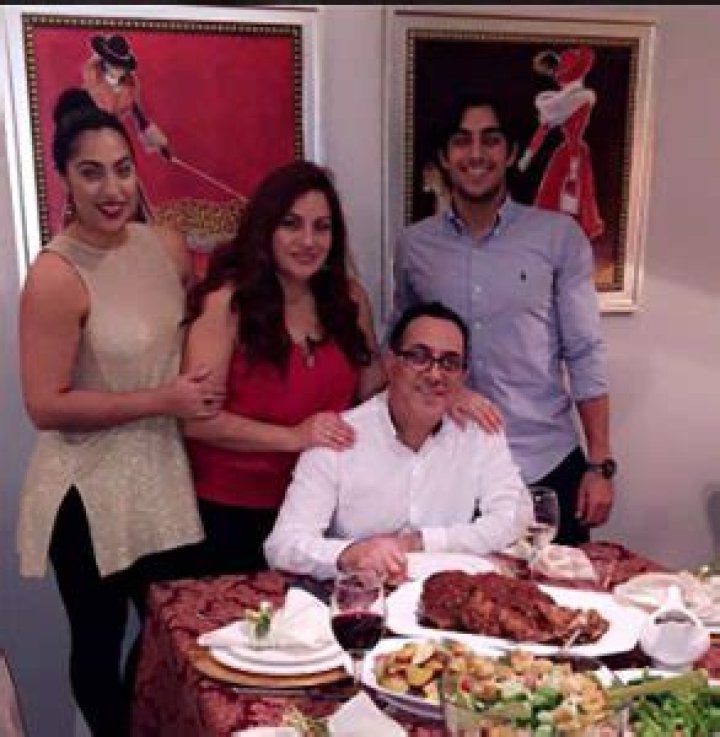 Eman Esfandi with his dad Mehran Esfandi