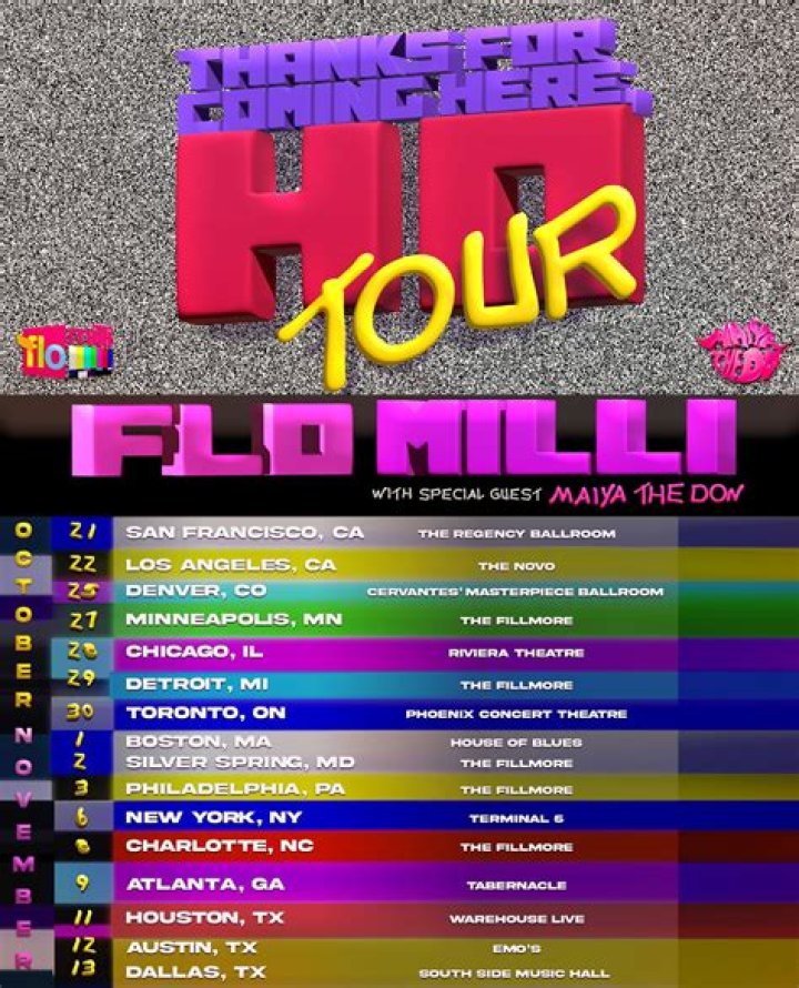 Flo Milli Sets 2023 Tour Dates, How to Get Presale Code Tickets?