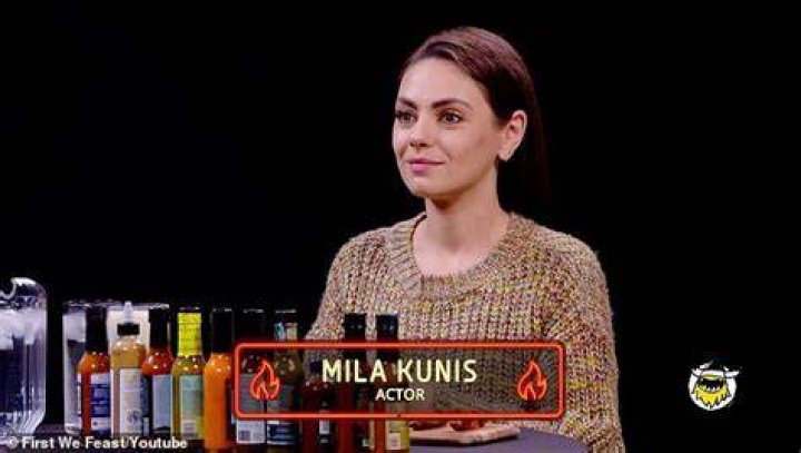 Heat challenge: The sighting comes after the film star recently appeared on the show Hot Ones