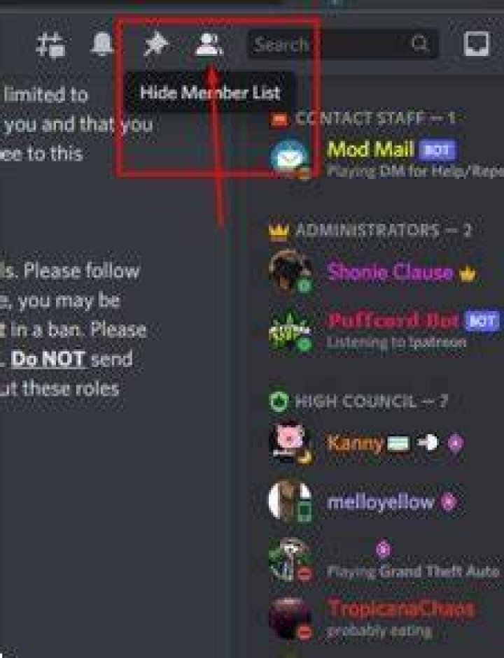 Hide member list ? r/discordapp