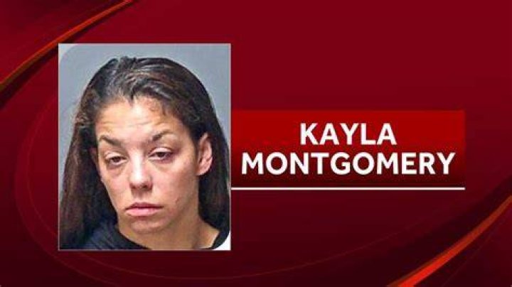 Kayla Montgomery appears in a mugshot