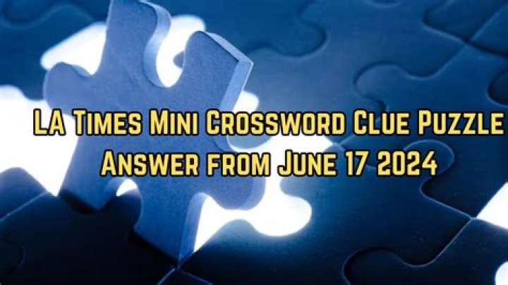 Lit Crossword Clue LA Mini