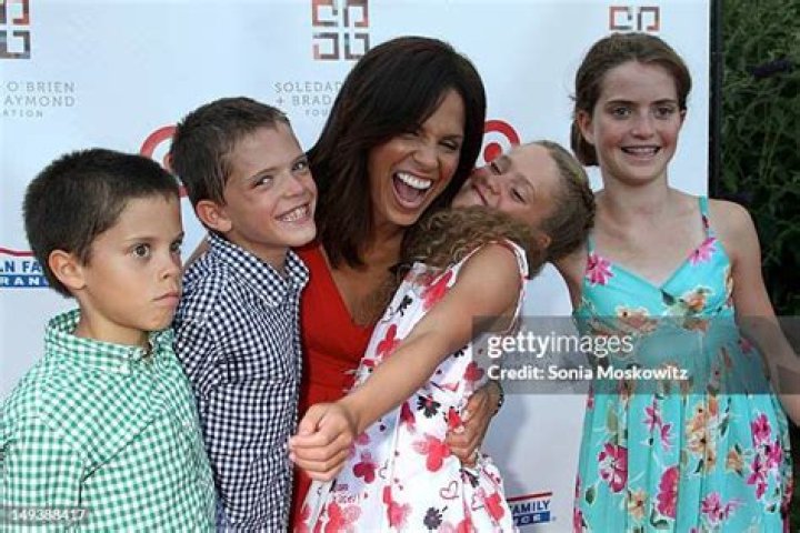 (L-R) Charlie Raymond, Jackson Raymond, Soledad O'Brien, Sofia Raymond and Brad Raymond attend the PowHERful Benefit Gala on June 13, 2018, at Tribeca Rooftop in New York City. | Source: Getty Images
