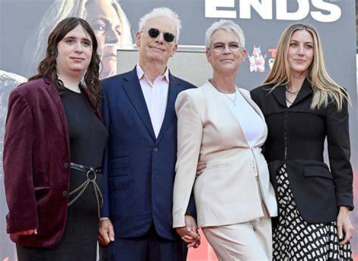  (L-R) Ruby Guest, Christopher Guest, Jamie Lee Curtis and Annie Guest attend the Jamie Lee Curtis Hand and Footprint Ceremony at TCL Chinese Theatre on October 12, 2022 in Hollywood, California ┃Source: Getty Images