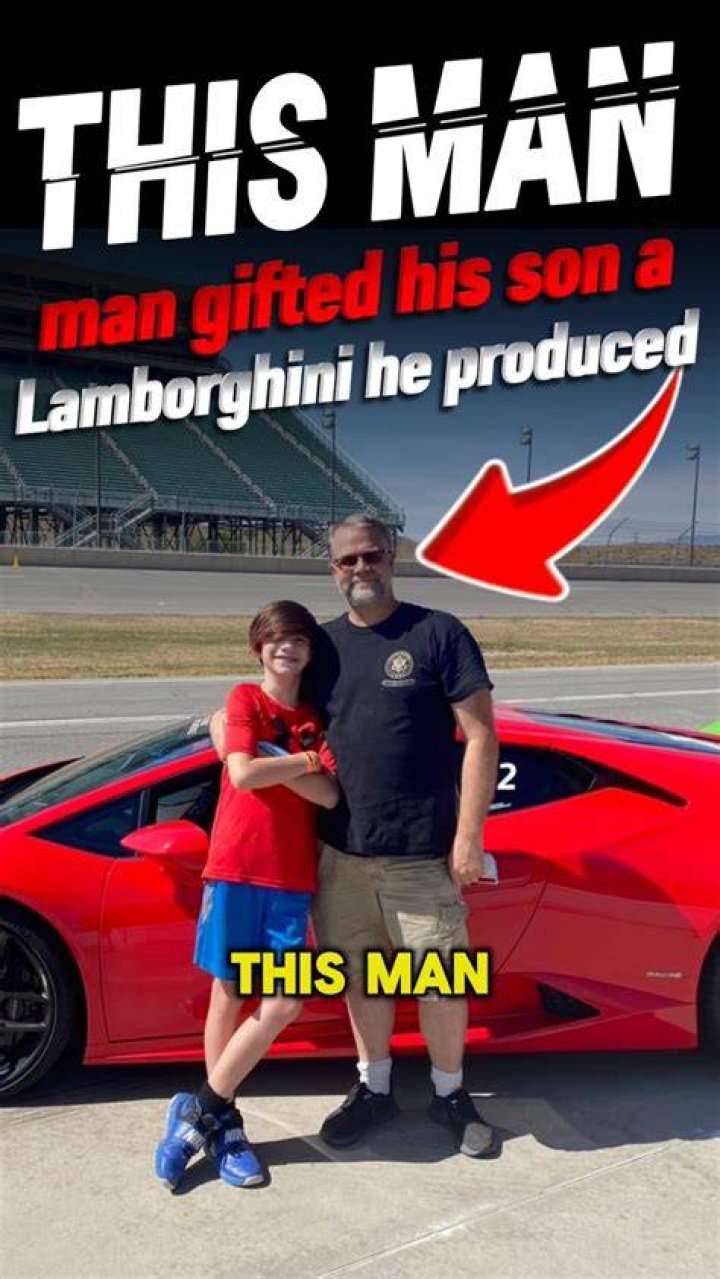 Man who pretended a Lamborghini belonged to him looks down in embarrassment when he is caught in his lie | Photo: TikTok/babyjayb