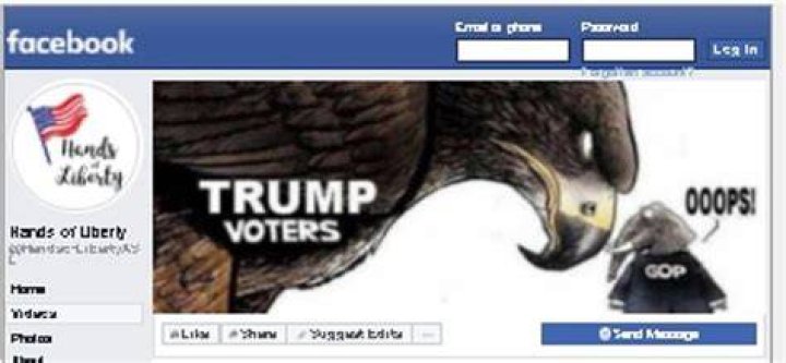 Mewshaw manages the Hands of Liberty Facebook page. The group had been called Right Side ASL before it was deleted by Facebook, Time magazine reports