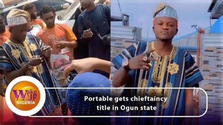 Reactions As Portable Bags Chieftaincy Title In Ogun