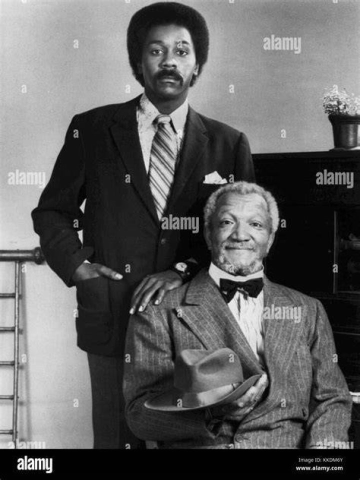 Redd Foxx and Demond Wilson in a promotional picture for "Sanford and Son" in 1972 | Photo: Wikimedia Commons Images, Public domain