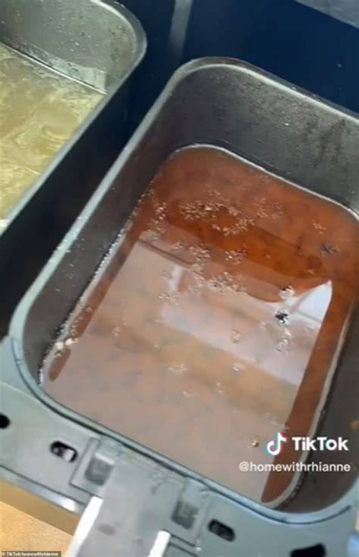 She cleaned the gadget by filling the blender with warm water, followed by a few drops of dishwashing liquid
