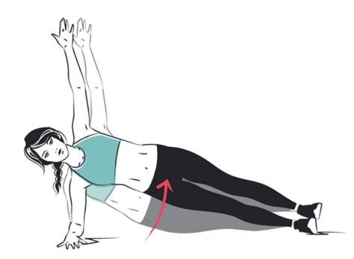 side plank hip dip