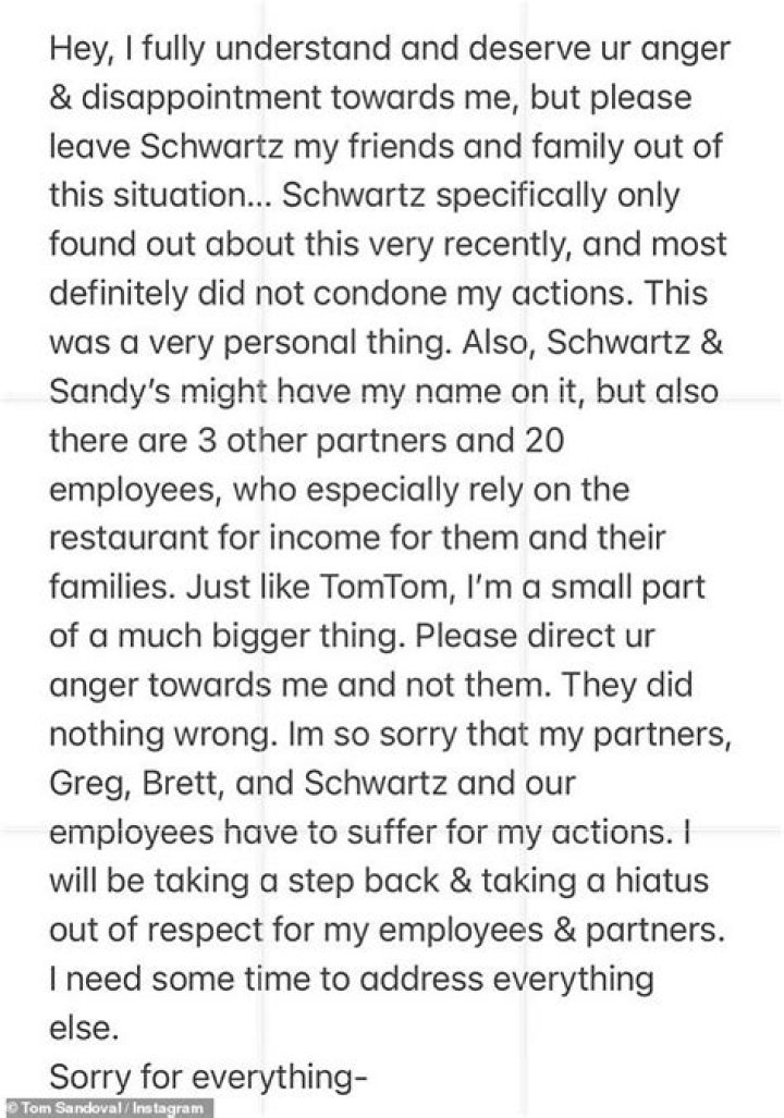Therapy suggestion: Schwartz told Sandoval if that was still bothering him that he needed to get it out or see a therapist