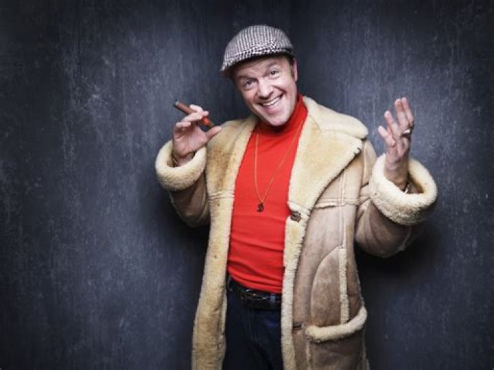 Tom Bennett as Del Boy during the curtain call of Only Fools and Horses - The Musical