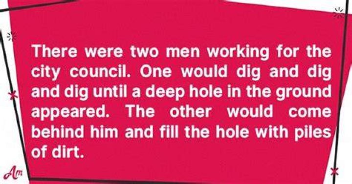 Two Workers Were Digging Holes in the City
