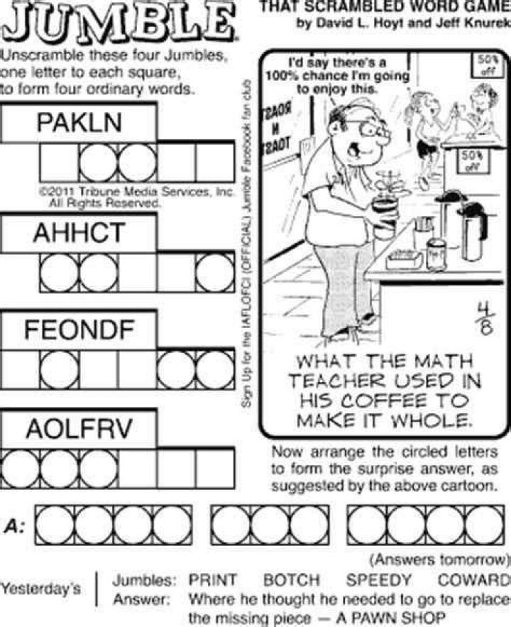 Unscramble PUYTIP Jumble Word Today
