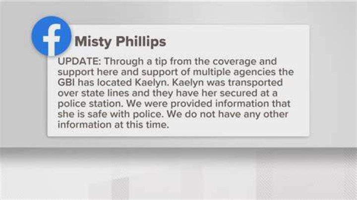 Where Was Missing Kaelyn Phillips Found?
