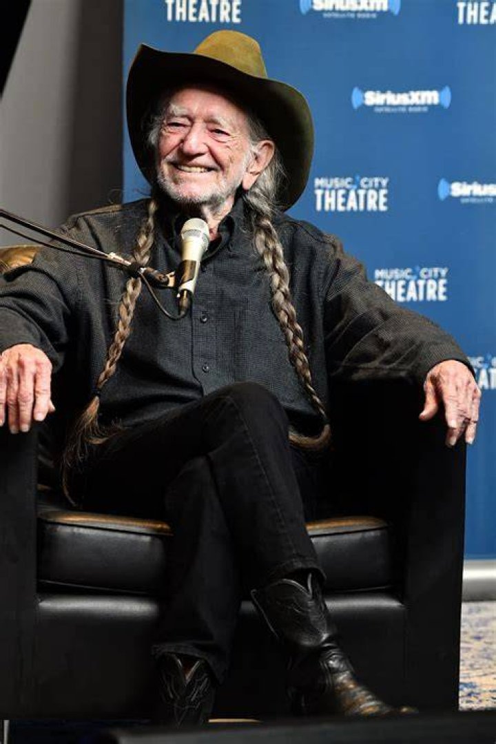 Willie Nelson speaks onstage at his album premiere. | Source: Getty Images